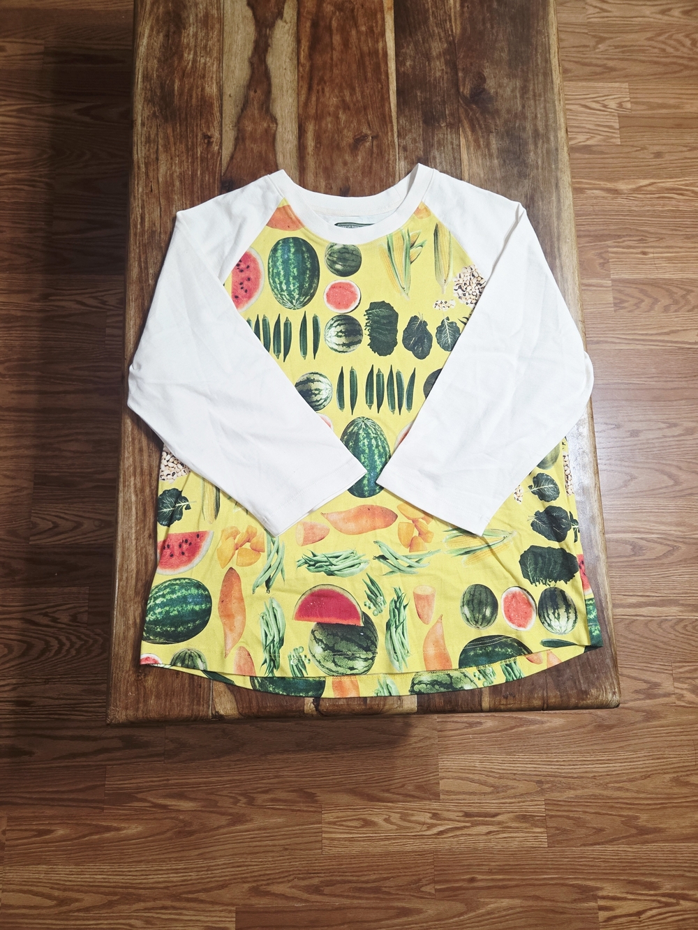 Denim Tears Men's Fruit &Veggies Baseball Tee. Size Large.